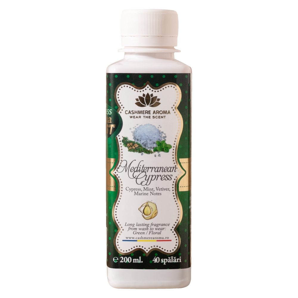 Parfum pentru Rufe, Cashmere Aroma, 200 ml Mediterranean Cypress 40 spalari
