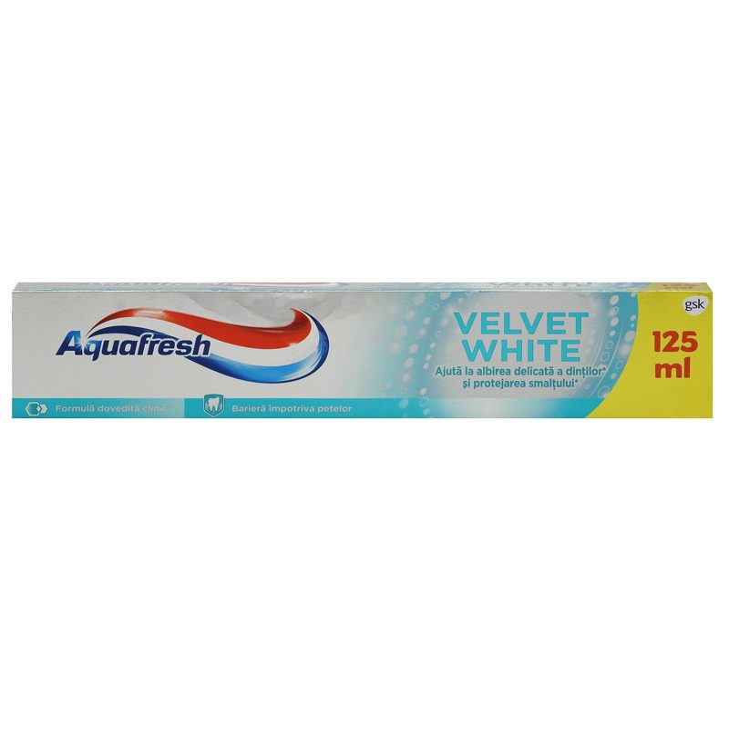 Pasta de Dinti, Aquafresh, 125 ml Velvet White