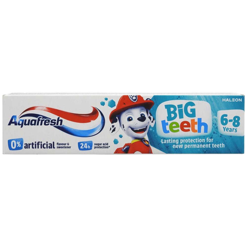 Pasta de Dinti, Aquafresh, 50 ml Copii Big Teeth 6-8 Ani