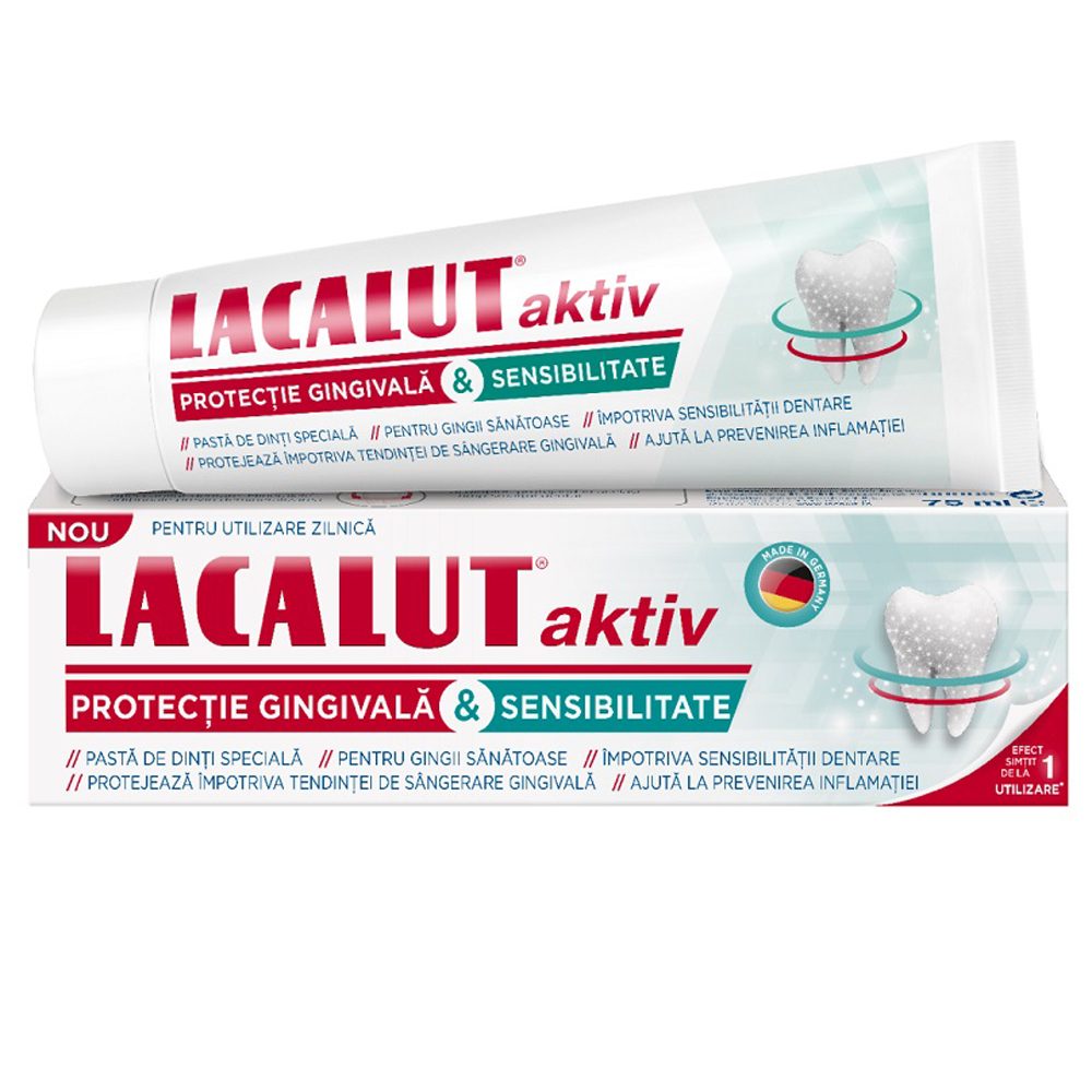 Pasta de Dinti, Lacalut, 75 ml Aktiv Protectie Gingivala Sensibilitate
