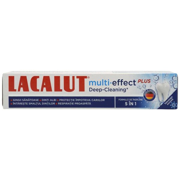 Pasta de Dinti, Lacalut, 75 ml Multi Efect plus Deep Cleaning