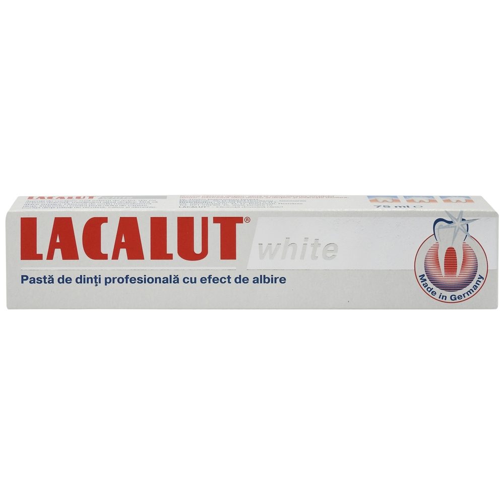 Pasta de Dinti, Lacalut, 75 ml White
