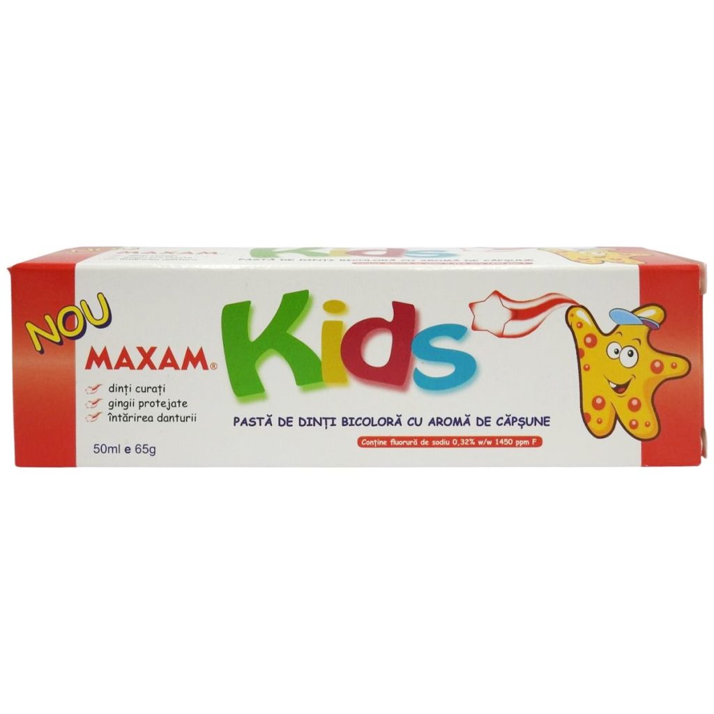 Pasta de Dinti, Maxam, 65 g Kids
