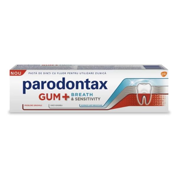 Pasta de Dinti, Parodontax, 75 ml Gum Breath Sensitivity Whitening