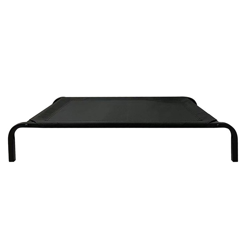 Pat pentru Animalele de Companie, Flippy, din Plasa este Rezistent la Umiditate, Picioare de Otel, Respirabil, Marimea S 68 x 55 x 16 cm, Negru