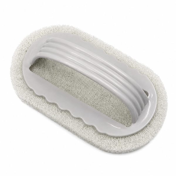 Perie Burete de curatat cu maner, Flippy, perie pentru gresie, baie, Bucatarie Gri