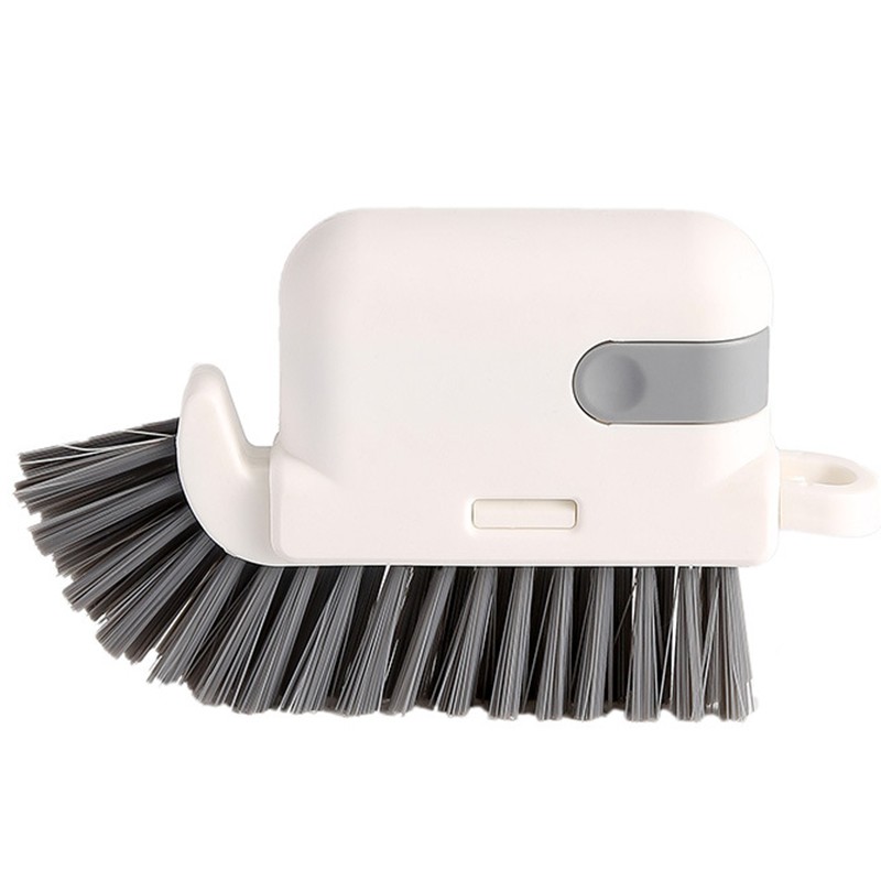 Perie Multifunctionala 3 in 1 de Curatare, Flippy, pentru Bucatarie, Vesela, Geamuri, Cap Detasabil, 9x15x2.5 cm, Gri