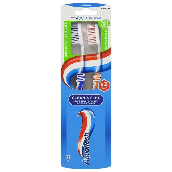 Periuta de Dinti, Aquafresh, Medium Clean Flex 1, 1