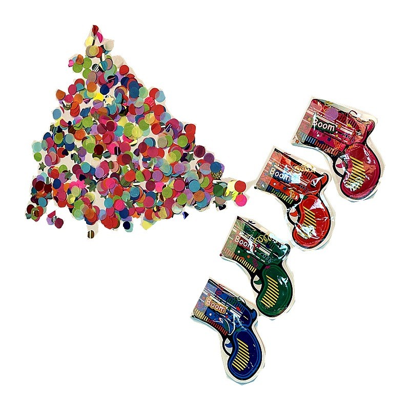 Set 10xPistol Confetti pentru Petrecere, Flippy, 14x16 cm, Multicolor