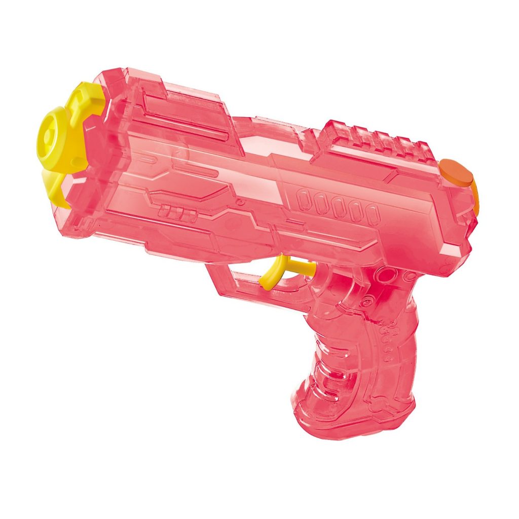 Pistol cu Apa, Flippy, Pistol cu Apa pentru Copii, Manual, din Plastic, 23 x 16 x 4 cm, rezervor 250 ml, Roz