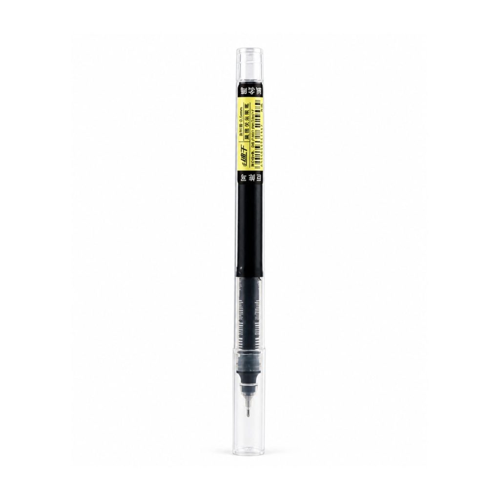 Pix cu Bilă, Flippy, cu Cerneală pe Bază de Apă, Vârf Ascuțit de 0.5 mm, pentru Școală și Birou, Negru