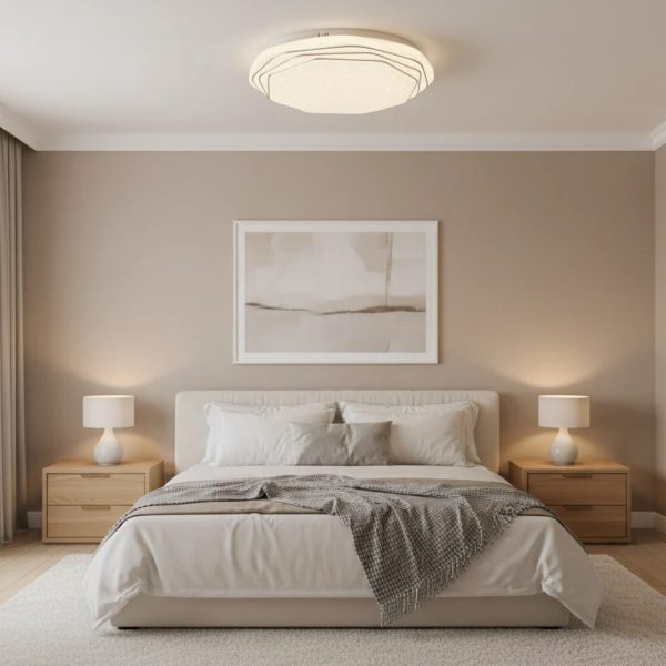 Plafoniera PL152 LED 35 cm, 31W, 3000K / 4000K / 6000K, Alb, Metal si Acril