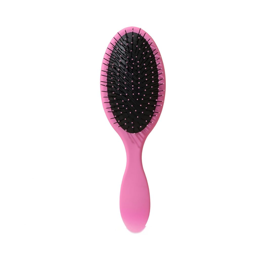 Pieptene cu Perna de Aer pentru Par, Flippy, Plastic ABS+Nylon, 22x7 cm, Roz