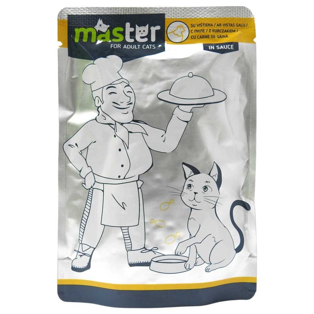 Plic, Master, Hrana Pisici 80 g Gaina in Sos