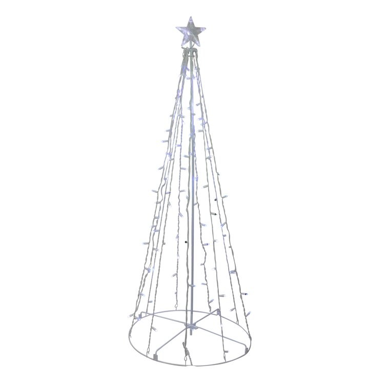 Pom luminos decorativ, Flippy, 480 Led, alb cald+flash, 1.8 M