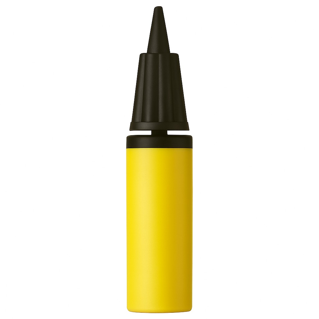 Pompa de Umflat Baloane, Flippy, din Plastic, Manuala, 27 x 4.5 cm, Galben