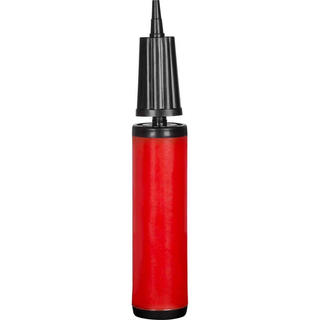 Pompa de Umflat Baloane, Flippy, din Plastic, Manuala, 27 x 4.5 cm, Rosu
