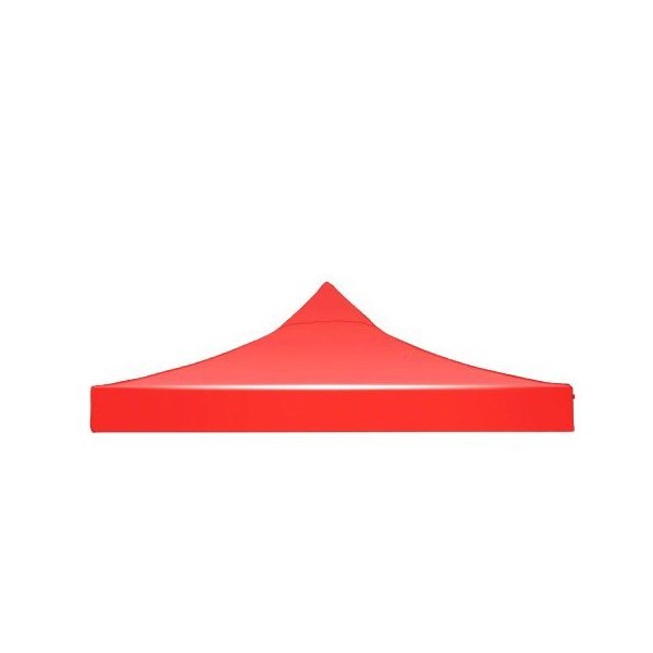 Prelata Copertina pentru Cort Tip Pavilion Flippy, 2.9 x 2.9 m, Acoperis pentru Cort, Impermeabila, invelis din material textil oxfort 700D, cauciucat Rosu