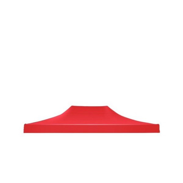 Prelata,copertina pentru acoperis cort tip pavilion Flippy, 3 x 4.5 m , impermeabila, invelis din material textil oxfort 700D, cauciucat Rosu Varf Plat