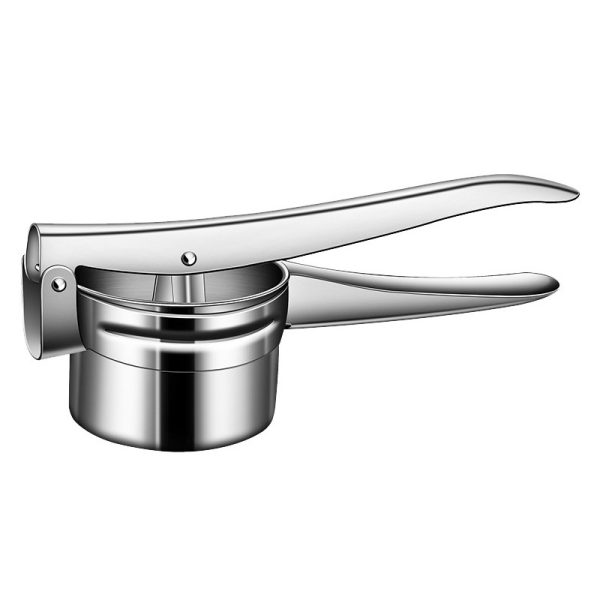 Presa Storcator pentru Fructe si Legume, Flippy, Zdrobitor Manual, Inox, 3 Discuri Interschimbabile, Usor de Stors si de Curatat, Ergonomic, 26.5 x 9.8 x 9.5 cm Argintiu