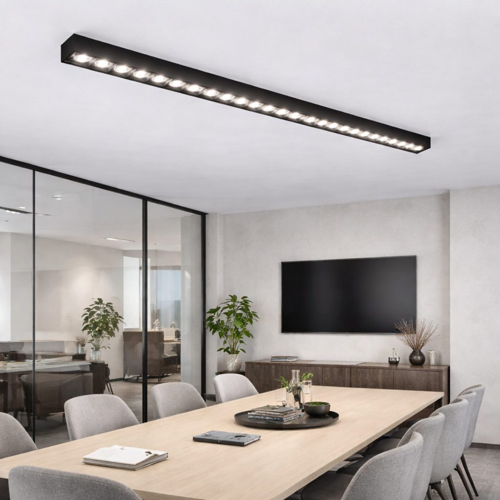 Proiector LED Liniar Aplicat Grila 30W, Lumina Neutra 4000k, 30 surse, 80 x 3.5 x 6.5 cm