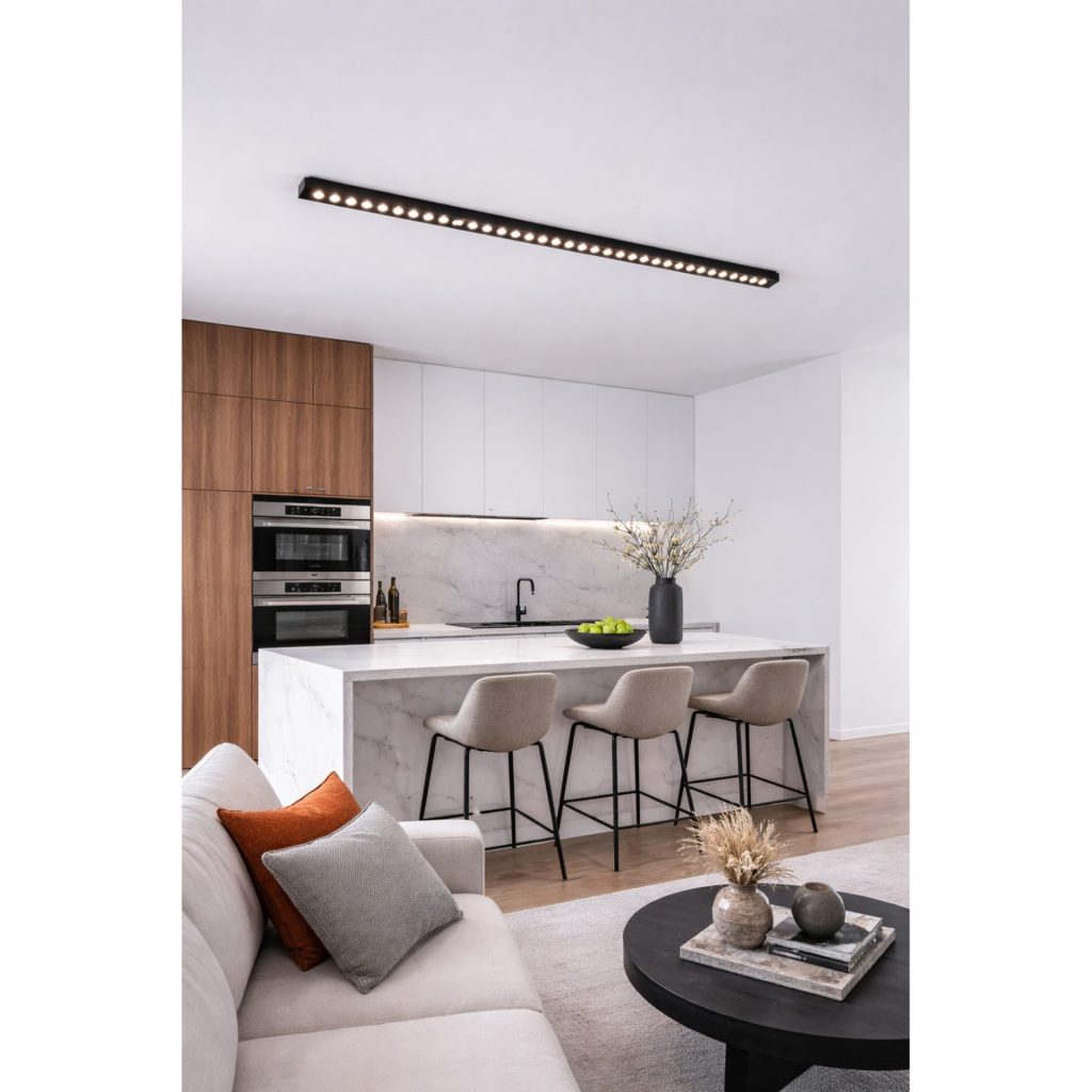Proiector LED Liniar Aplicat Grila 35W, Lumina Neutra 4000k, 35 surse, 94x3.5x6.5 cm