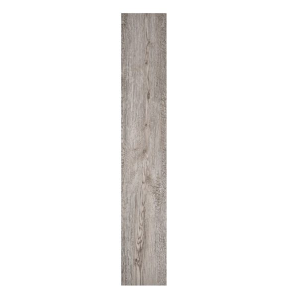 Set 36 Placi Autoadezive pentru Pardoseala, Flippy, din PVC, Impermeabil, Ignifug, Usor de Curatat, Dimensiune Placa 91.44 x 15.24 cm, Grosime 1.5 mm, Acoperire 5 m2, Model 3, Gri