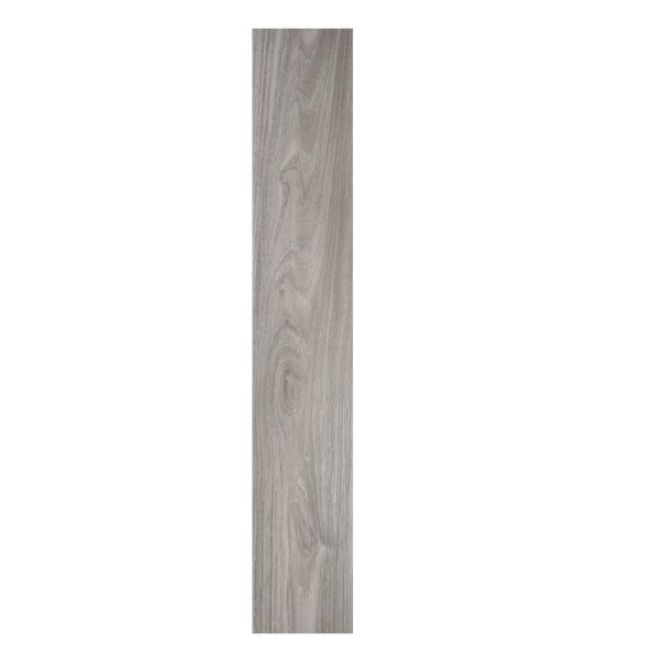 Set 36 Placi Autoadezive pentru Pardoseala, Flippy, din PVC, Impermeabil, Ignifug, Usor de Curatat, Dimensiune Placa 91.44 x 15.24 cm, Grosime 1.5 mm, Acoperire 5 m2, Model 1, Gri