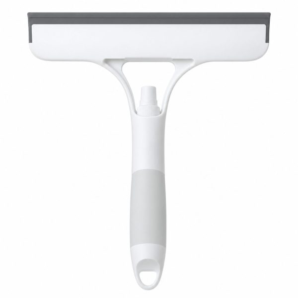 Racleta de Curatare 3 in 1, Flippy, Multifunctional, Pentru Casa si Masina, Pulverizator de Spray, Racleta din Silicon si Burete, 21.5 x 25.7 cm, Alb