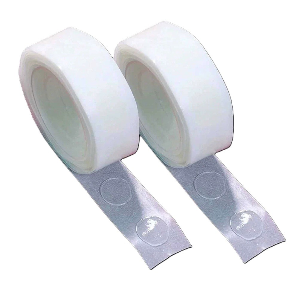 Rola Dubla-Adeziva, Flippy, pentru Lipit Baloane, 100 de Buline cu Diametru 1.2 cm, Transparent