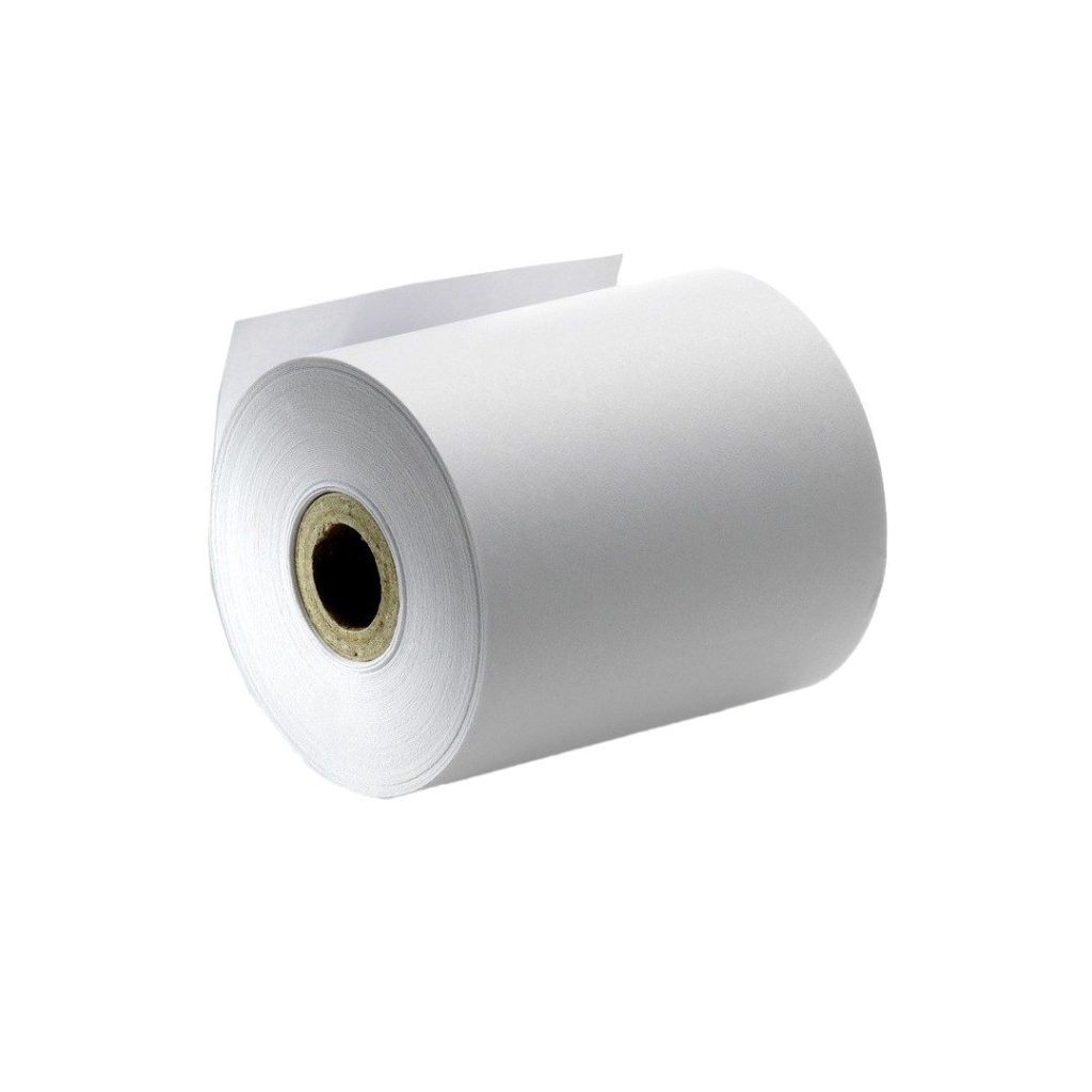 Role de hartie TERMICA, Flippy, Set 5 bucati, Role de hartie pentru Casa de Marcat, POS, latime 80 mm, Lungime 48 metri, Diametru interior 25 mm, Diametru exterior 76 mm