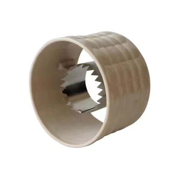 Ustensila pentru Curatare Porumb, Flippy, Diametru 3.6 cm, din Plastic si Otel Inoxidabil, Alb