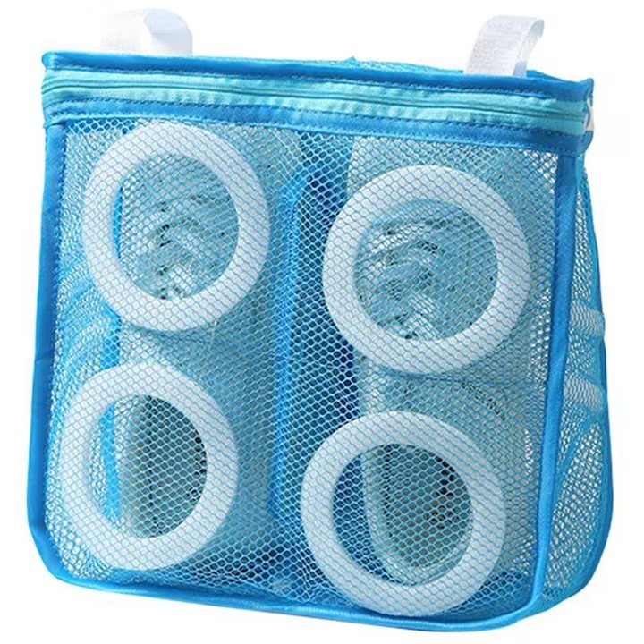 Sac pentru Spalare Incaltaminte, Flippy, pentru Masina de Spalat, 28x24.5x8 cm, Albastru