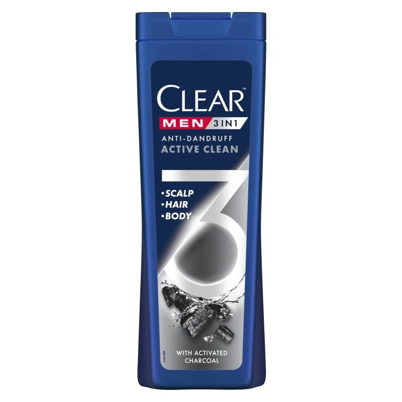 Sampon, Clear, 360 ml Men Active Clean Charcoal
