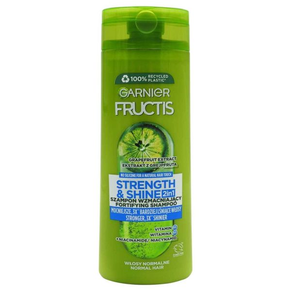 Sampon, Garnier Fructis, 400 ml 2in1 Strenght Shine