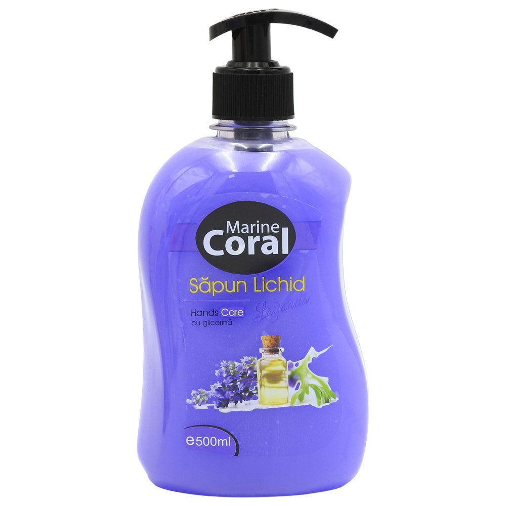 Sapun Lichid, M Coral, Pompita 500 ml Lavanda