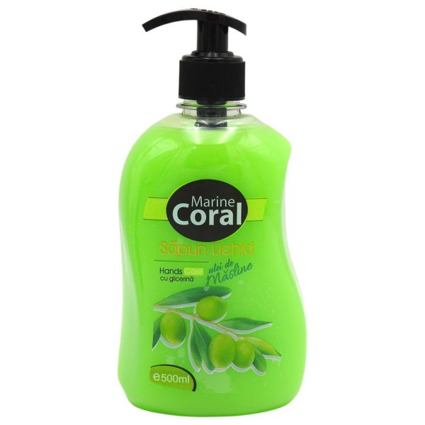 Sapun Lichid, M Coral, Pompita 500 ml Ulei de Masline