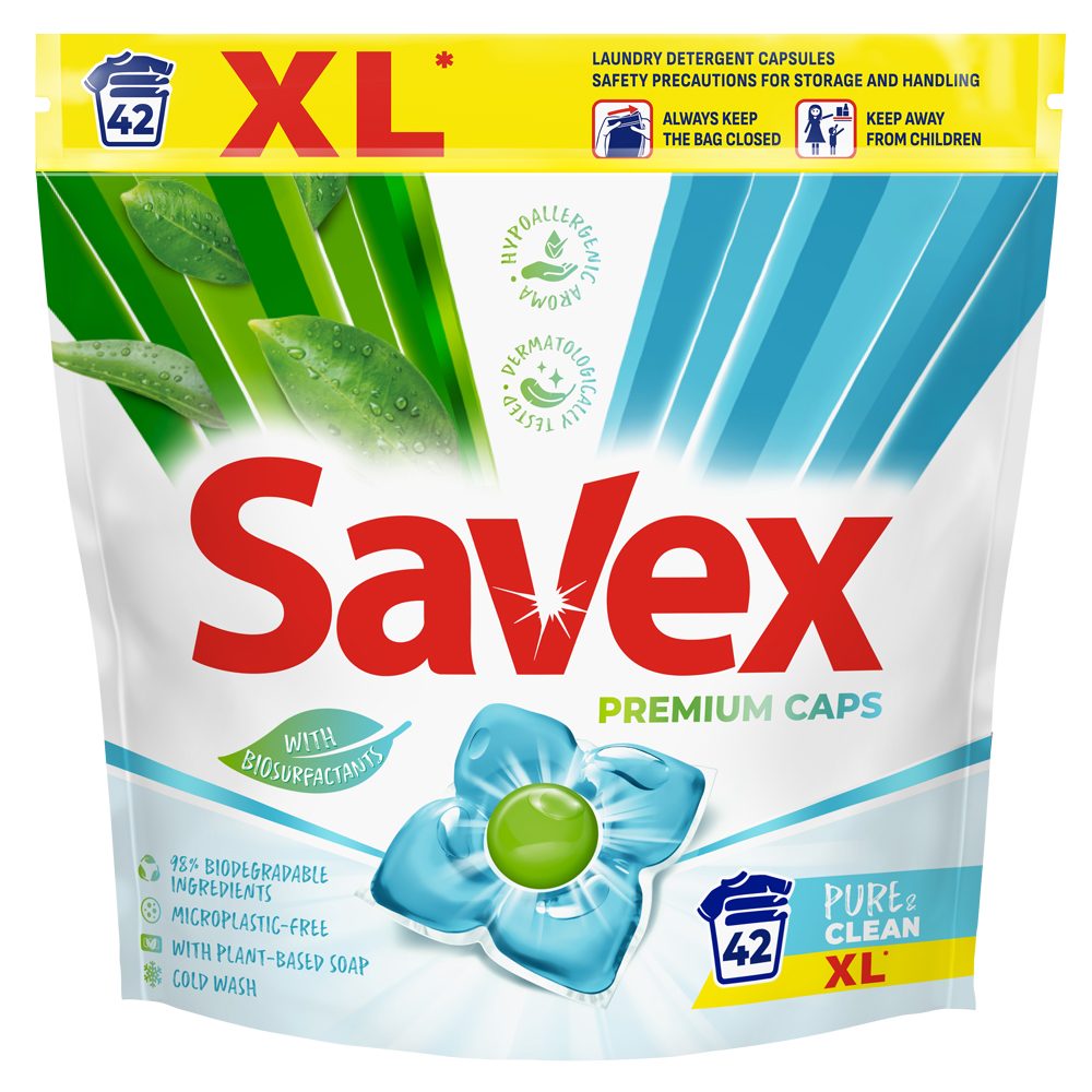 Savex Detergent Capsule 42 buc Pure Clean