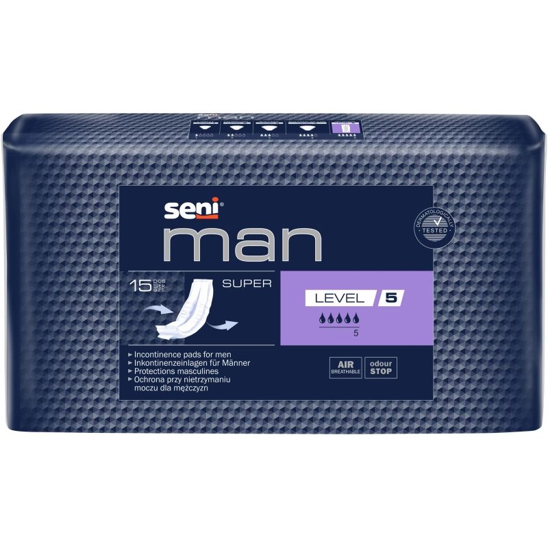 Scutec Absorbant pentru Incontinenta, Seni, 15 buc Man Super