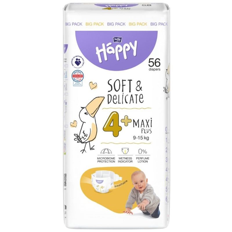 Scutec, Happy, Maxi plus 56 buc 9-15 kg, nr. 4