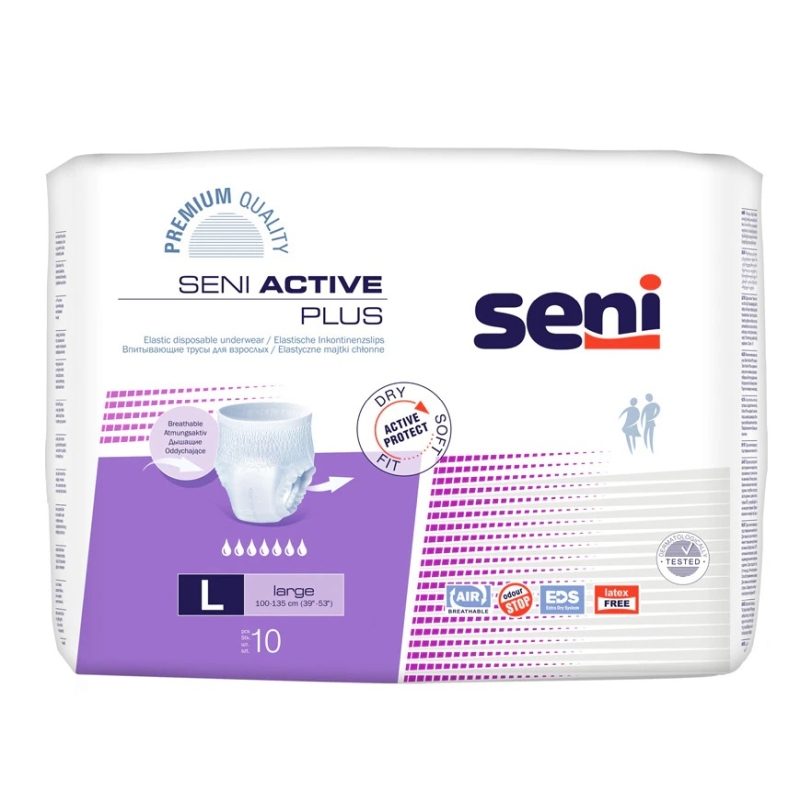 Scutec, Seni Active plus Pants, Adult 10 buc Large