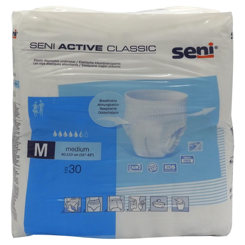 Scutec, Seni, Adult nr. 2 30 buc Active Classic Medium