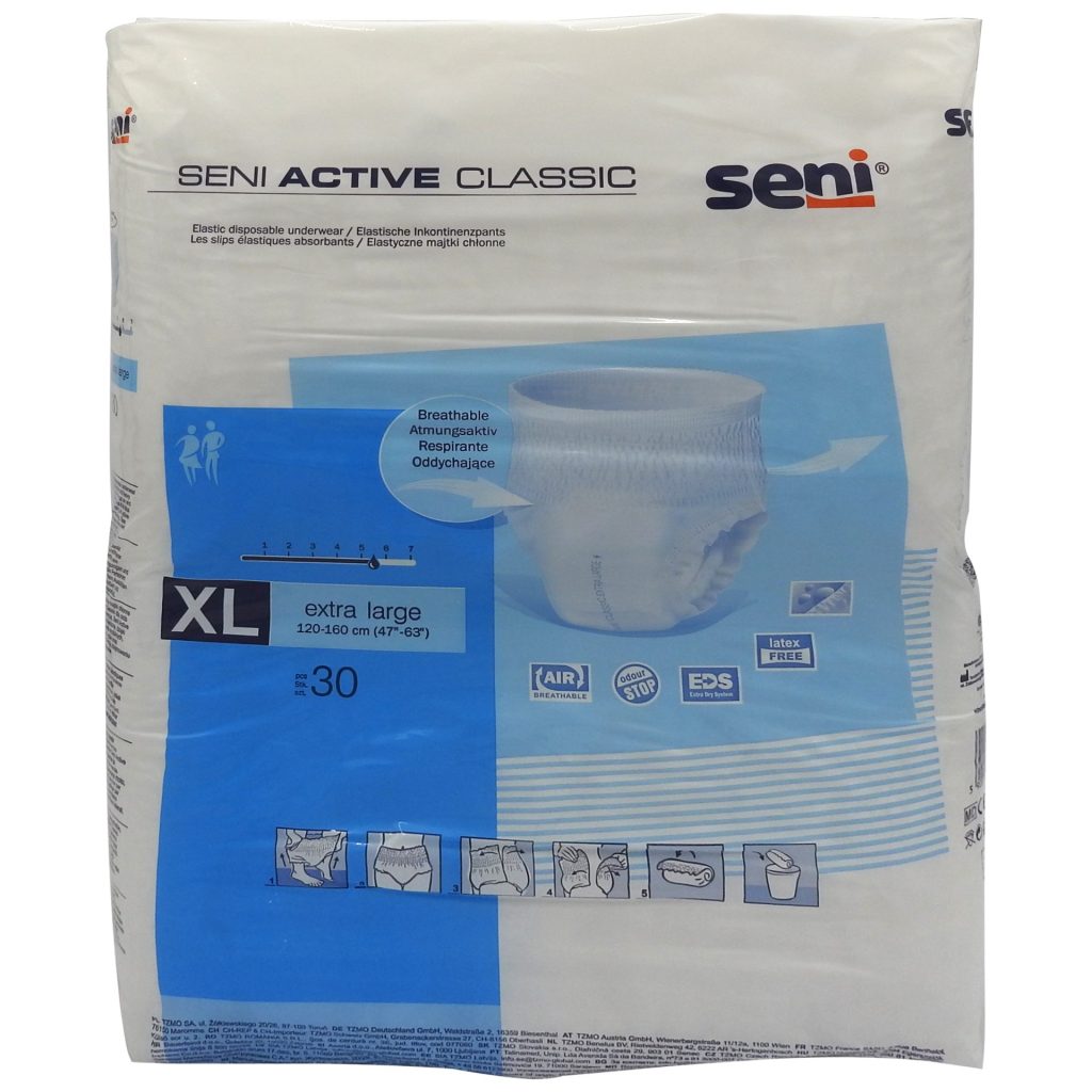 Scutec, Seni, Adult nr. 4 30 buc Active Classic Extra Large