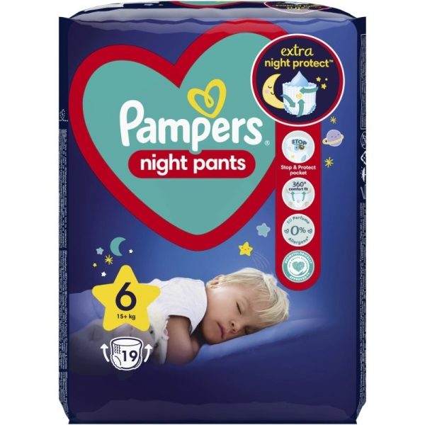 Scutec Tip Pants, Pampers, nr. 6 15 kg, 19 buc Night