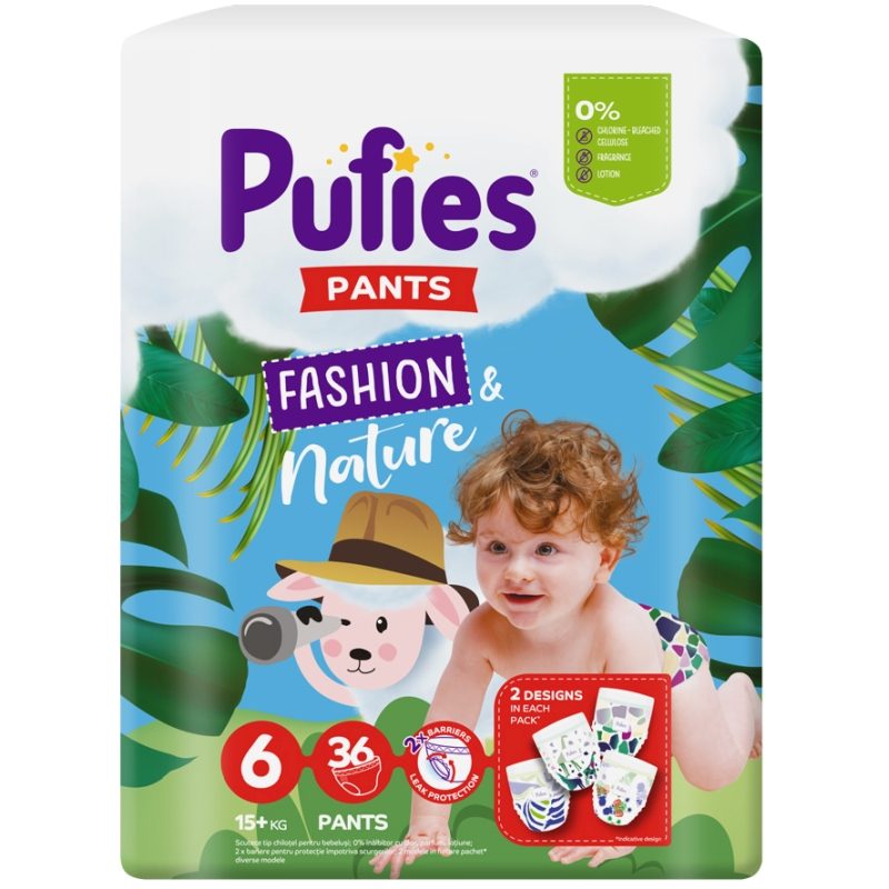 Scutec Tip Pants, Pufies, Fashion Nature nr. 6 Extra Large 15 kg, 36 buc