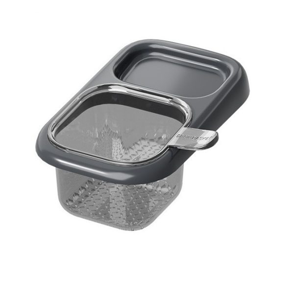 Cos de Scurgere pentru Chiuveta, Flippy, din ABS, cu Maner si Ventuza, Multifunctional, 22 x 13 x 8.5 cm, Gri