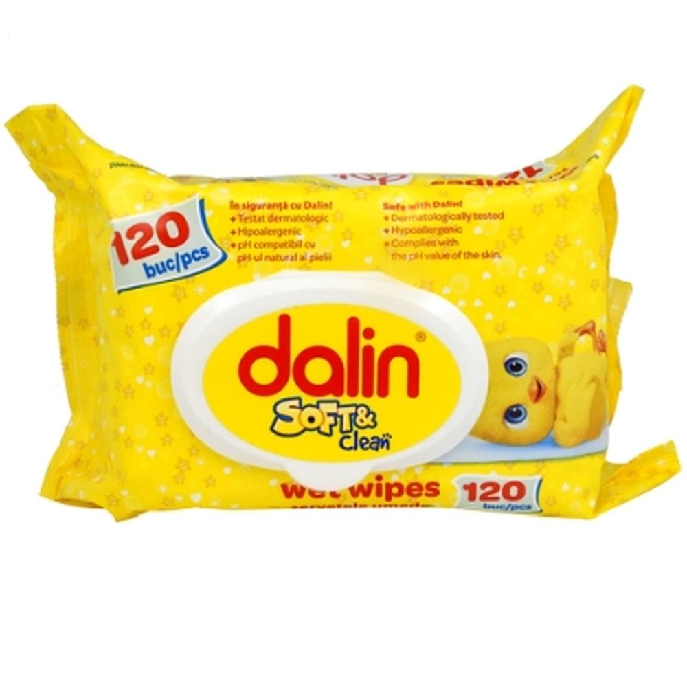 Servetele Umede, Dalin, Baby 120 buc Soft Clean