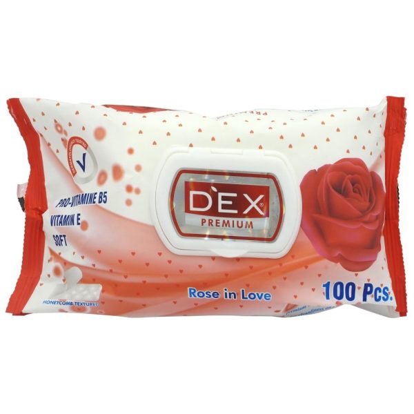 Servetele Umede, Dex, 100 buc Rose Love
