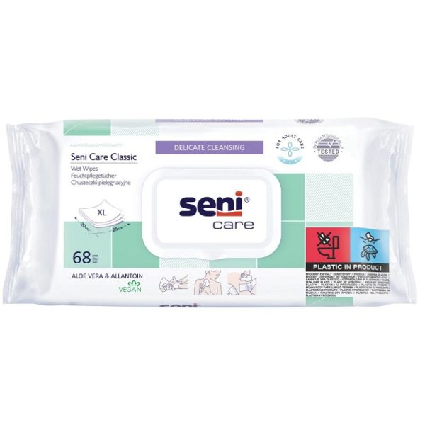 Servetele Umede, Seni Care, 68 buc Classic
