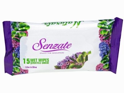 Servetele Umede, Senzate, 15 buc Liliac Olive
